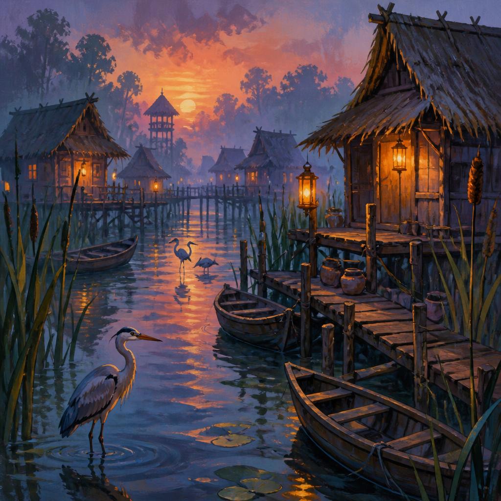 The Heronkin in the Reeds