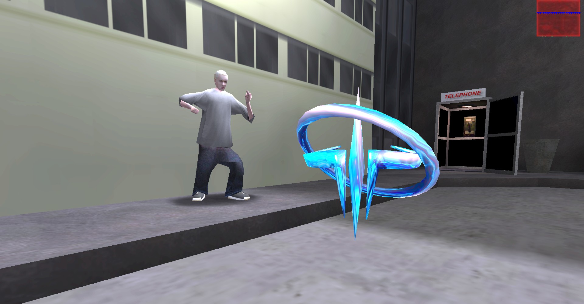 A Glowing Blue Object